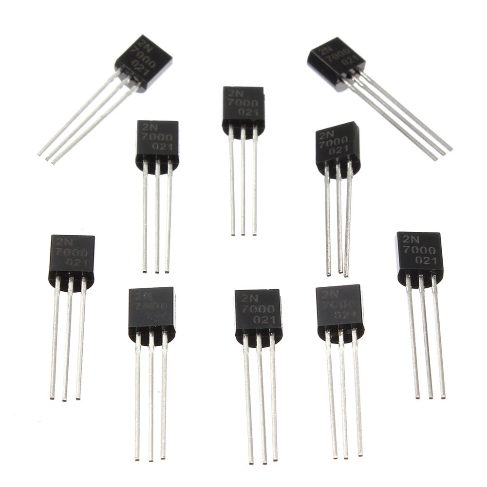 10pcs 2N7000 N-Channel Transistor Fast Switch MOSFET TO-92 — view 2