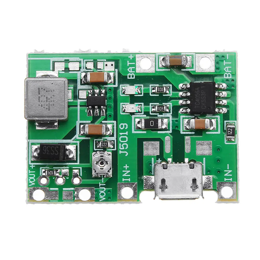 10pcs 3.7V 9V 5V 2A Adjustable Step Up 18650 Lithium Battery Charging Discharge — view 7