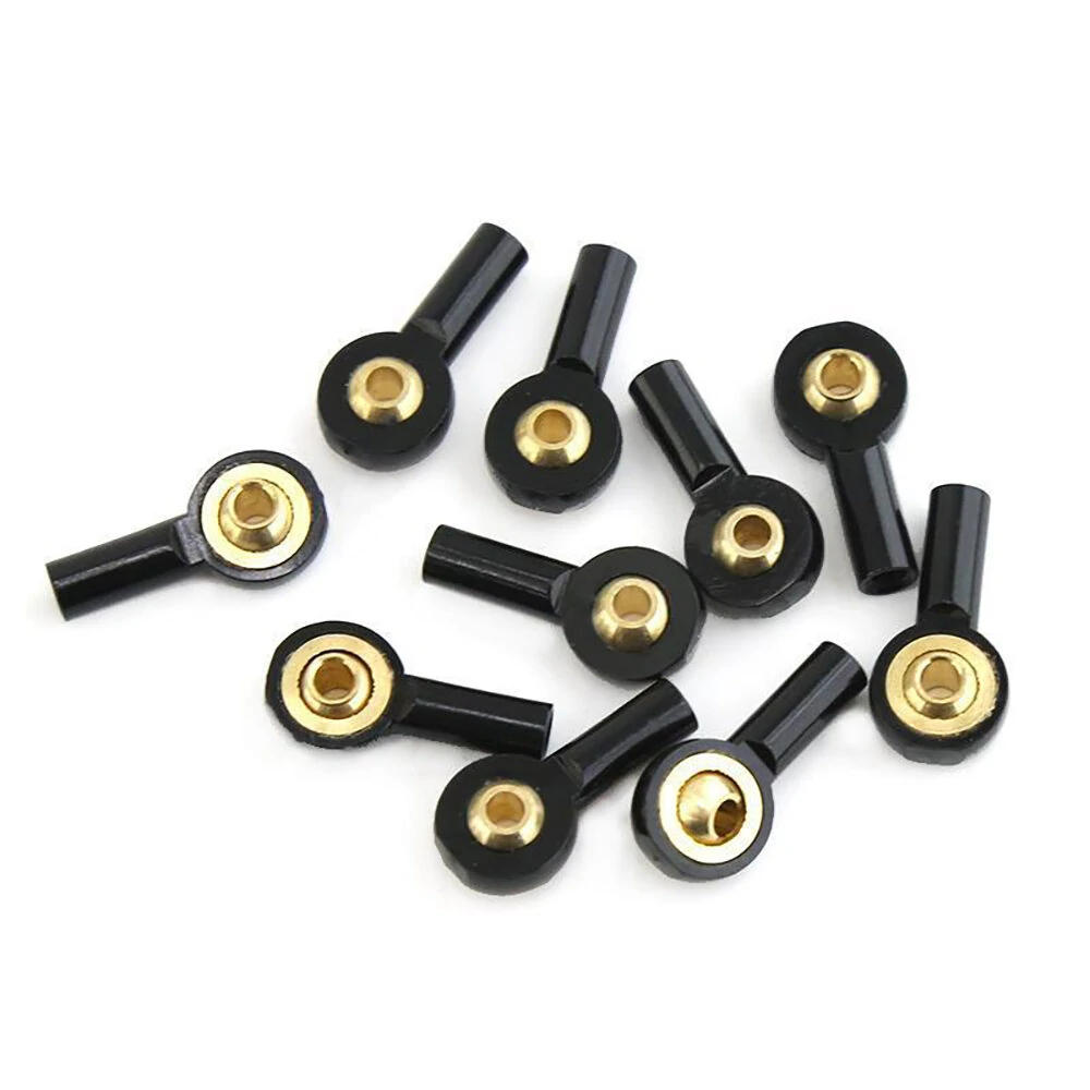 10PCS M2 Ball Joint Metal Universal Joint Ball Head Buckle Steering Pushrod Tie Rod End Mini Connecting Rods for RC Boats — view 3