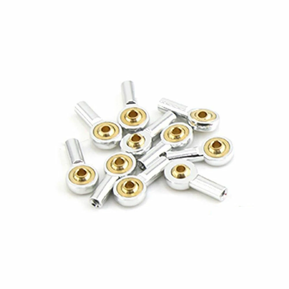 10PCS M2 Ball Joint Metal Universal Joint Ball Head Buckle Steering Pushrod Tie Rod End Mini Connecting Rods for RC Boats — view 4