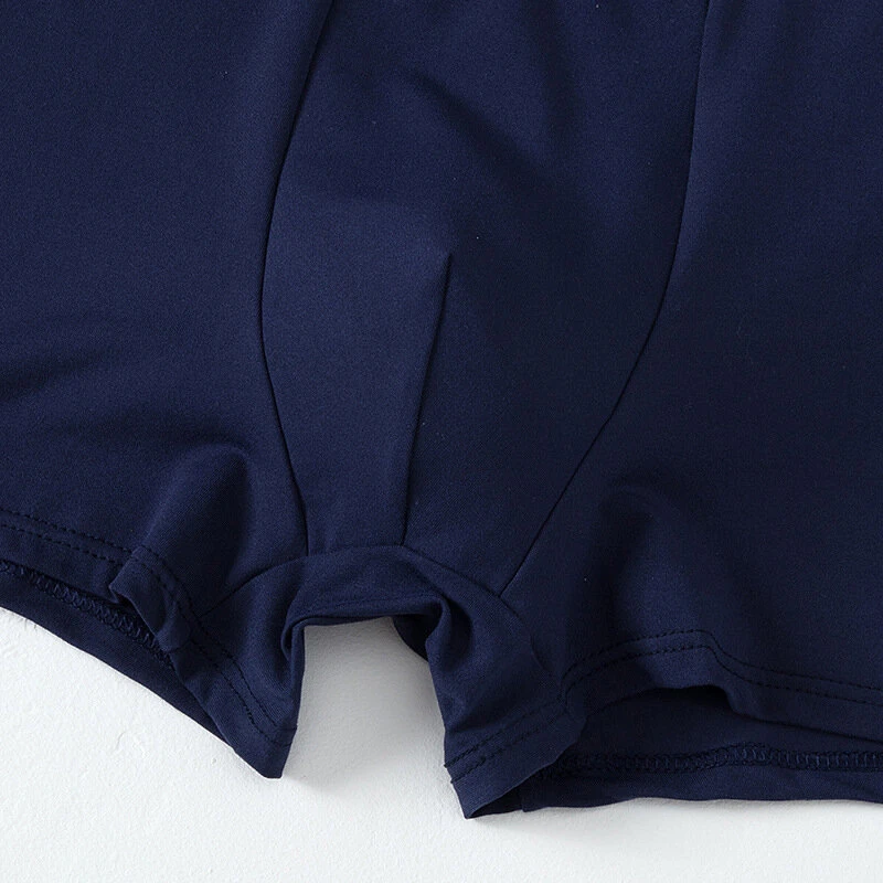 10PCS Men's Underwear Solid Color Boxer Briefs Breathable & Comfortable Flat Pants Elastic Waist Casual Sport Shorts Underwear — view 10
