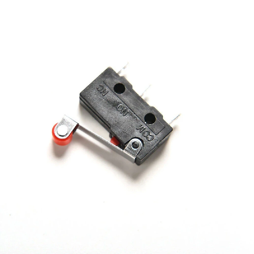 10pcs Roller Lever Arm PCB Terminals Micro Limit Normal Open/Close Switch KW12-3 — view 4