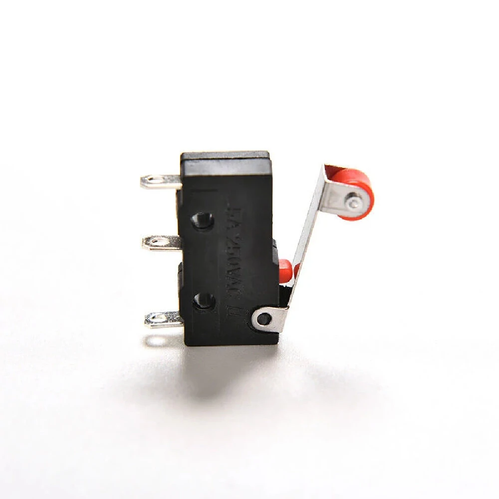 10pcs Roller Lever Arm PCB Terminals Micro Limit Normal Open/Close Switch KW12-3 — view 5