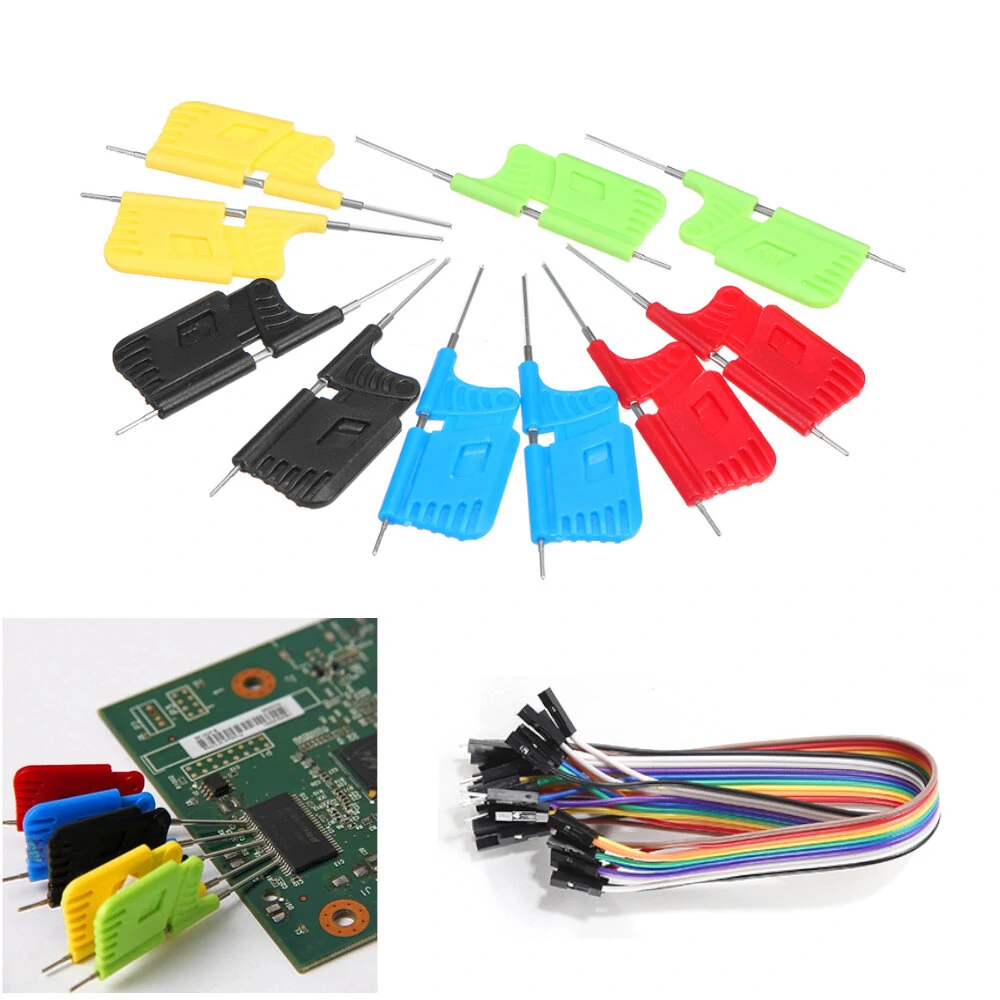 10pcs SDK08 Test Clips 40V SMD Gripper IC Test Hook Clips Electrical Testing Ultra Small Clip Test Clamp — image 1