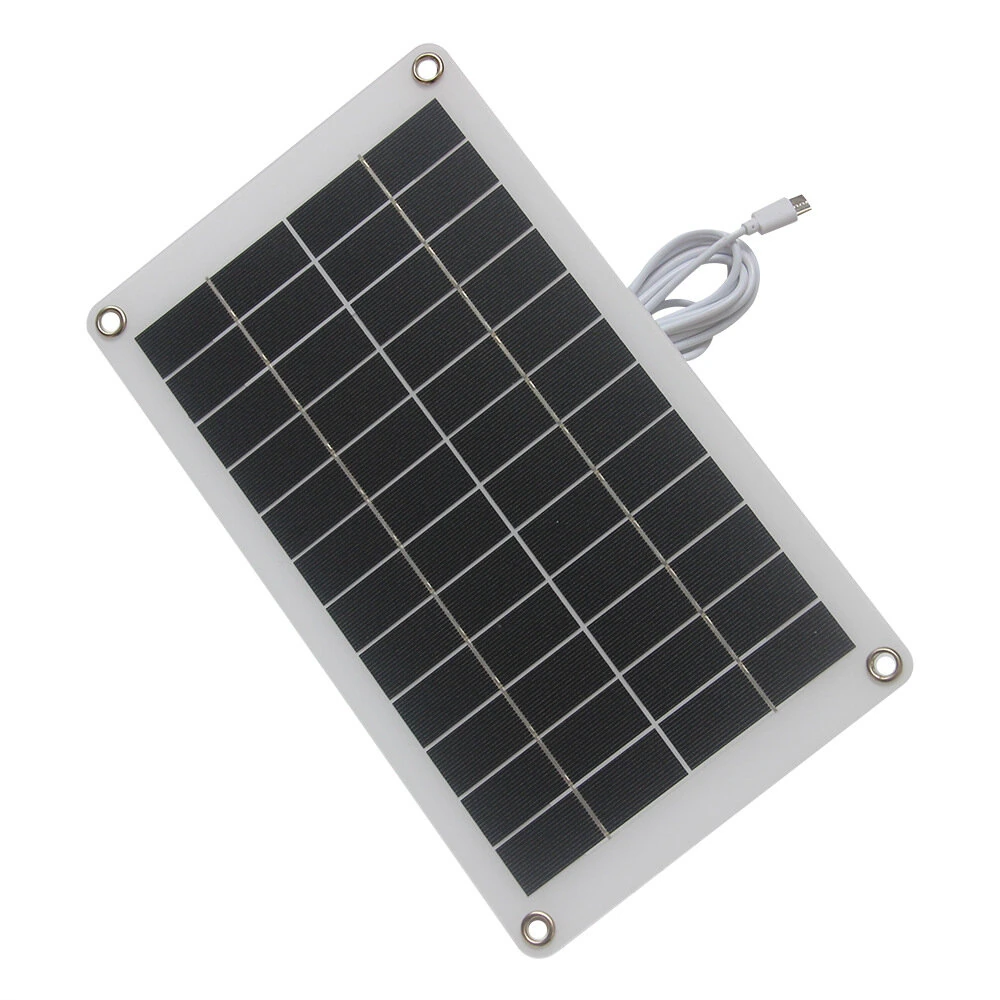 10W 12V Solar Charger Panel Type-C Connector High Efficiency Portable Solar Power with 3M Cable for Outdoor Camping Emergency — view 2