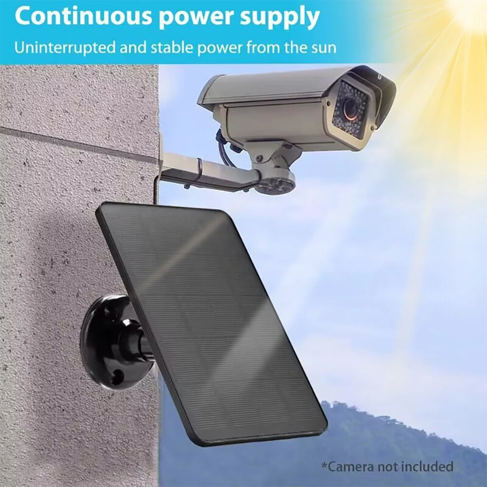 10W 5V Solar Panel 2in1 Micro USB+ Type Solar Panel Outdoor Solar Battery Charger Security Camera/Small Home Light System — view 8