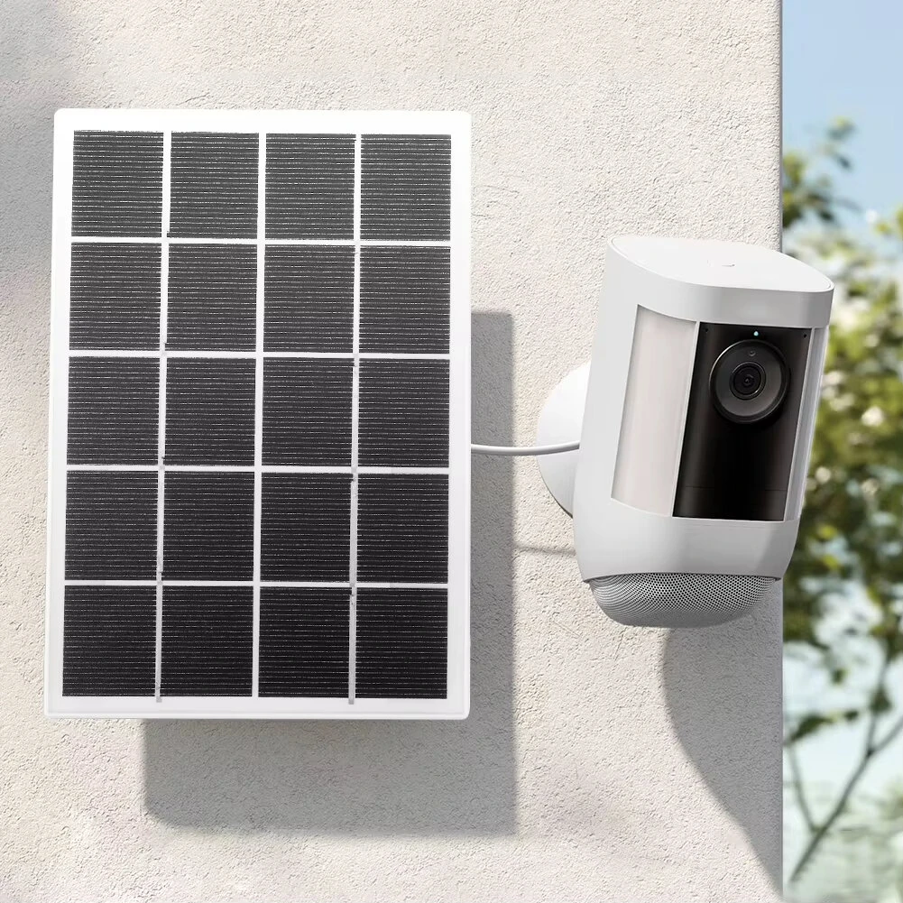 10W Solar Panel Charger Waterproof Solar Panel for Ring Camera 360° Adjustable Wall Mount for Ring Stick Up Cam/Spotlight Cam — view 4