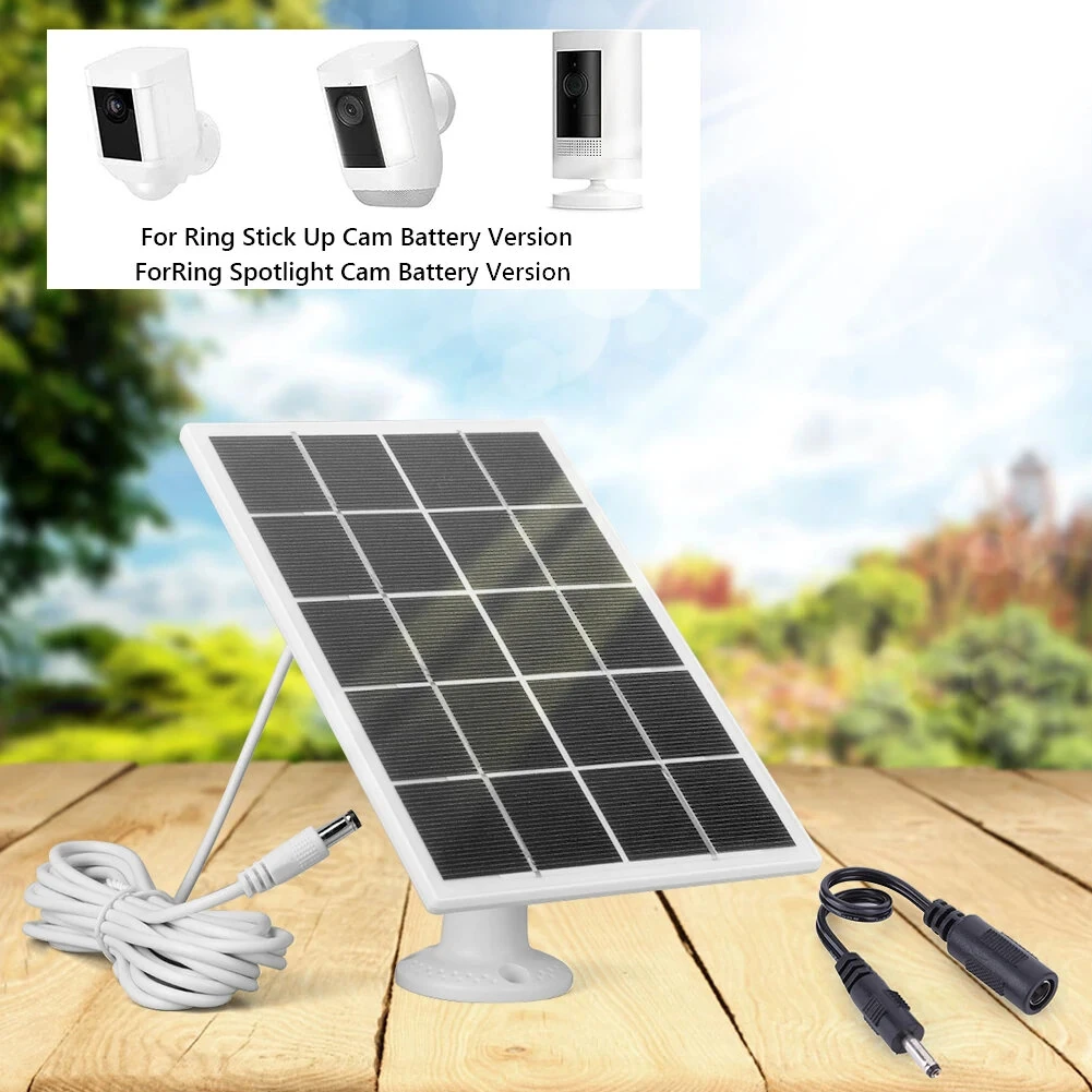10W Solar Panel Charger Waterproof Solar Panel for Ring Camera 360° Adjustable Wall Mount for Ring Stick Up Cam/Spotlight Cam — view 7