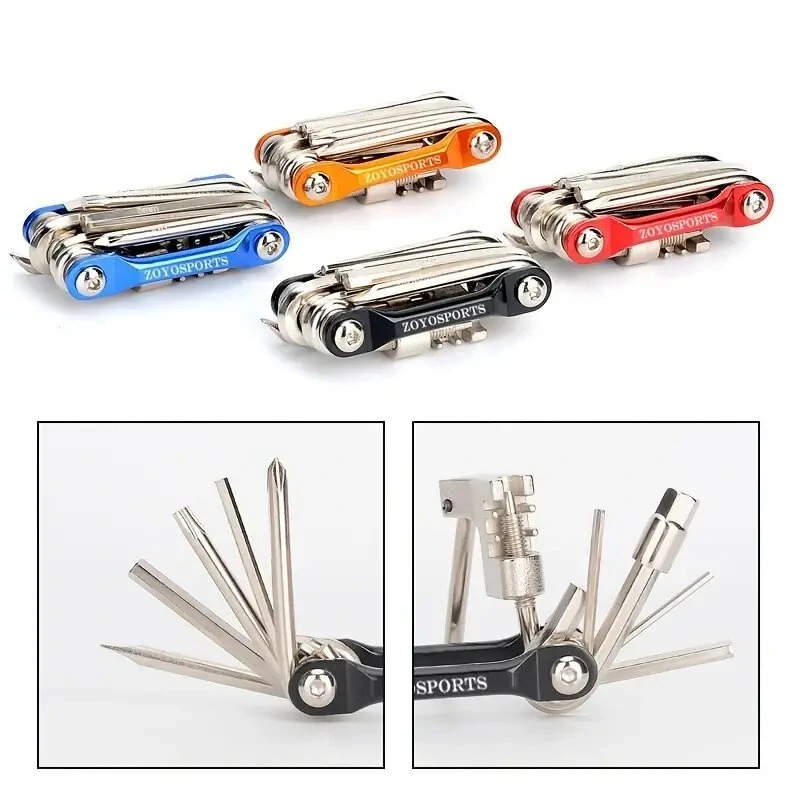 11 In 1 Portable Multifunctional Bike Repair Tool Kit For Outdoor Bicycle Cycling Repair Tool — view 6