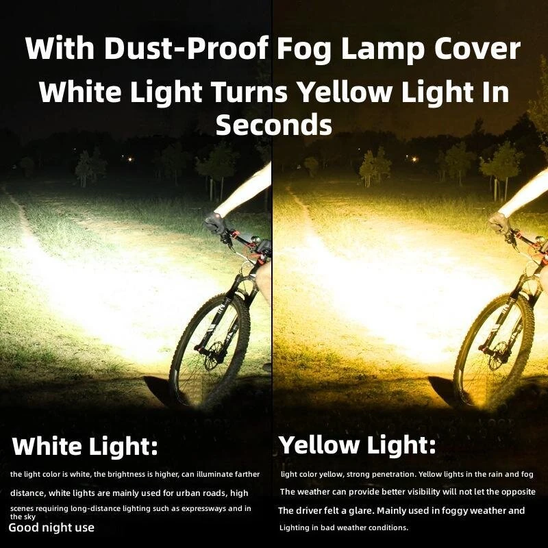 1100LM Multifunctional Wireless Remote Control Bicycle Headlight High-brightness USB-rechargeable Bike Front Light — view 5