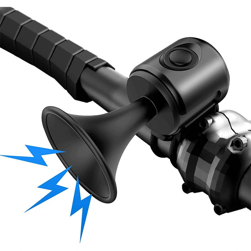 120dB Loud Bike Horn Bell Long Battery Waterproof Handlebar Visibility Easy Installation Alarm Warning Bicycle Bell — view 8