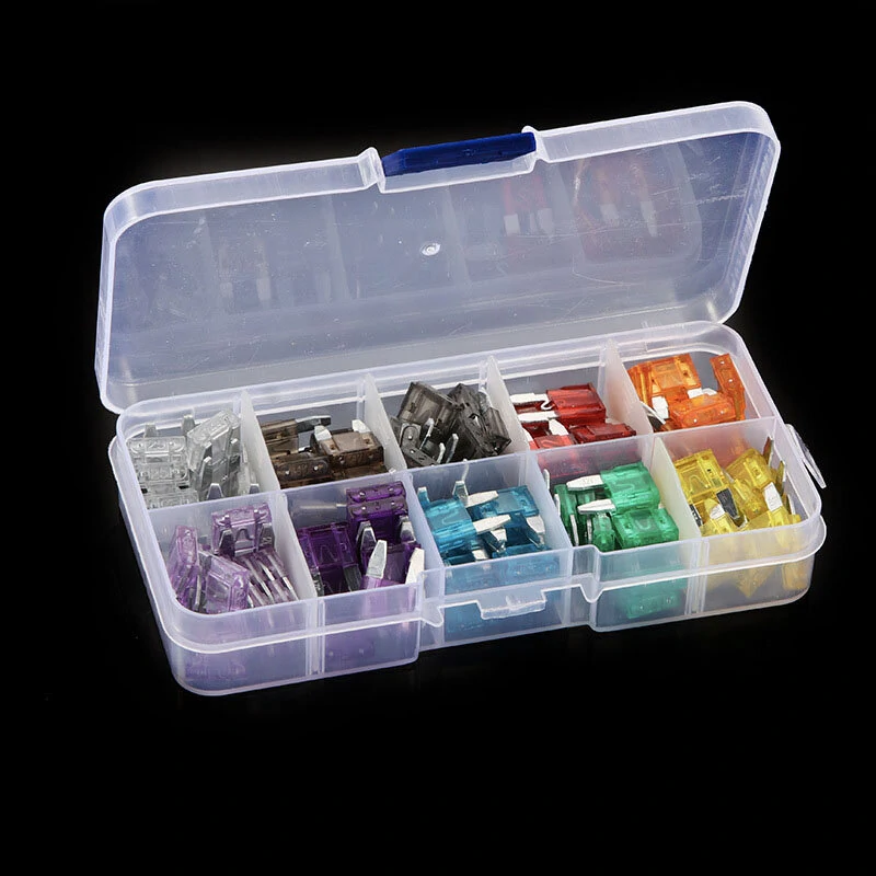 120Pcs Mini Fuse Kit Boxed 2A-35A Car Fuse Zinc Chip Small Fuse — image 1