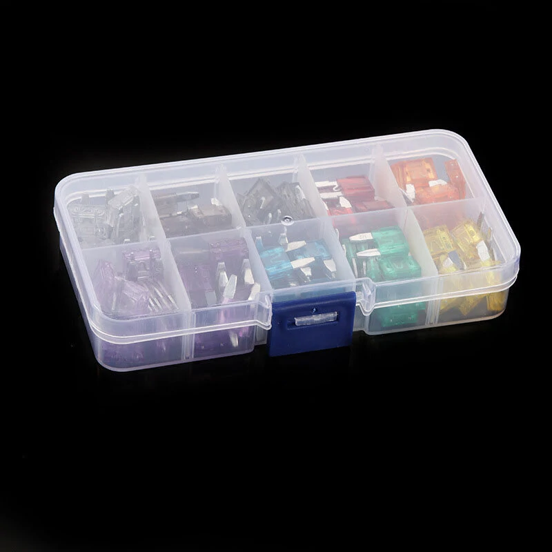 120Pcs Mini Fuse Kit Boxed 2A-35A Car Fuse Zinc Chip Small Fuse — view 2