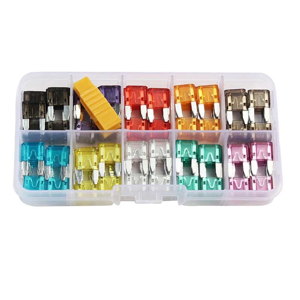 120Pcs Mini Fuse Kit Boxed 2A-35A Car Fuse Zinc Chip Small Fuse — view 6
