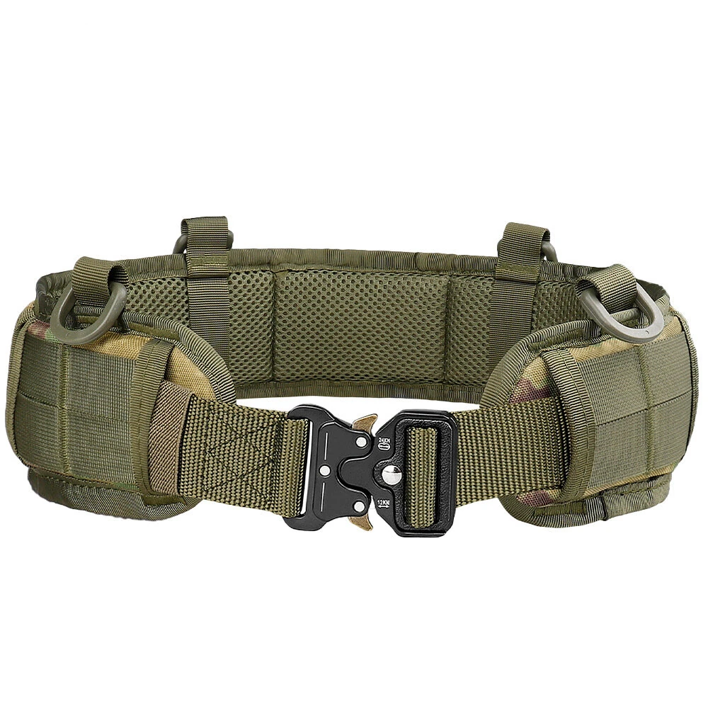 125cm Men's Nylon Tactical Belt Adjustable Suspender Outdoor Training Combat Hunting Waistband Set — view 7