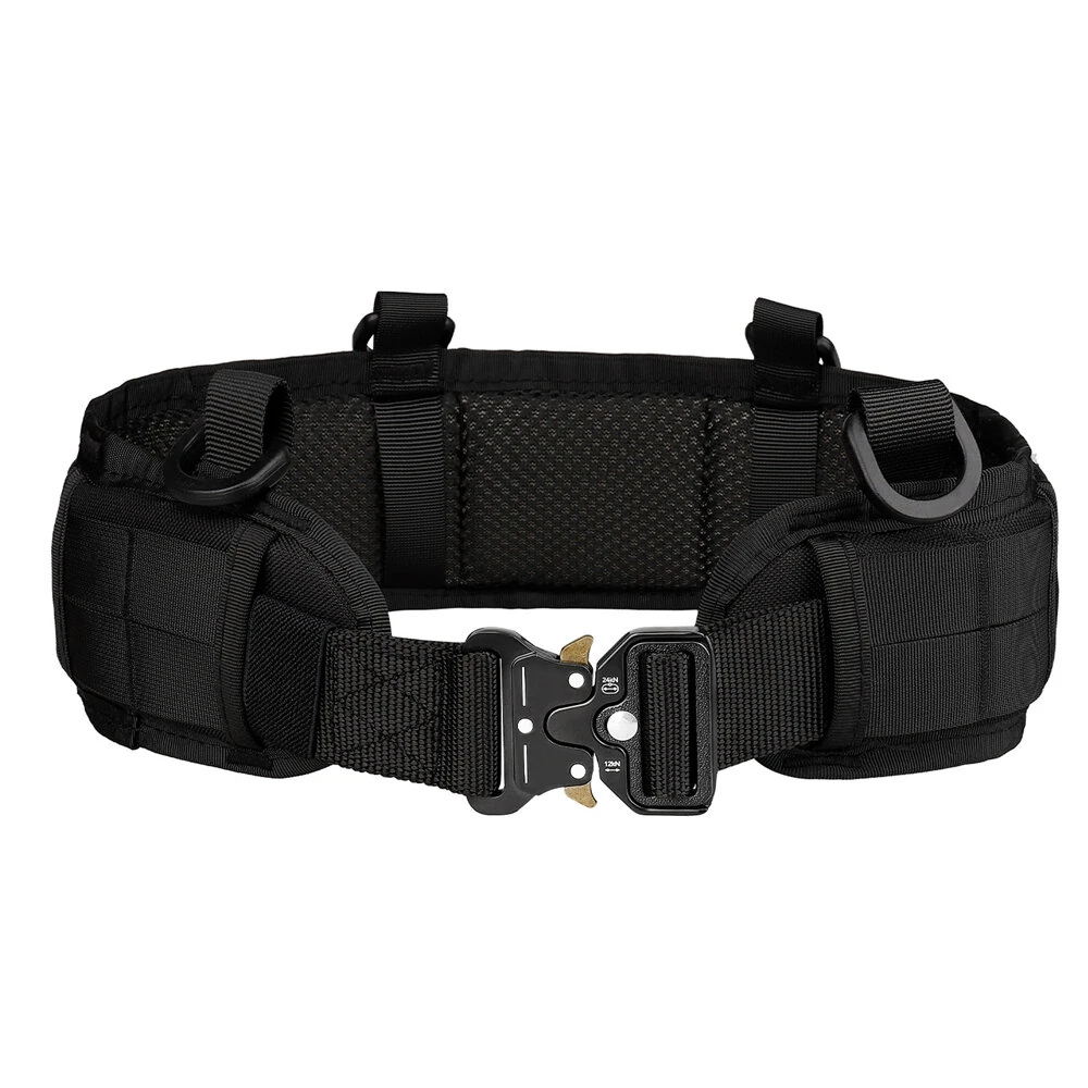 125cm Men's Nylon Tactical Belt Adjustable Suspender Outdoor Training Combat Hunting Waistband Set — view 9