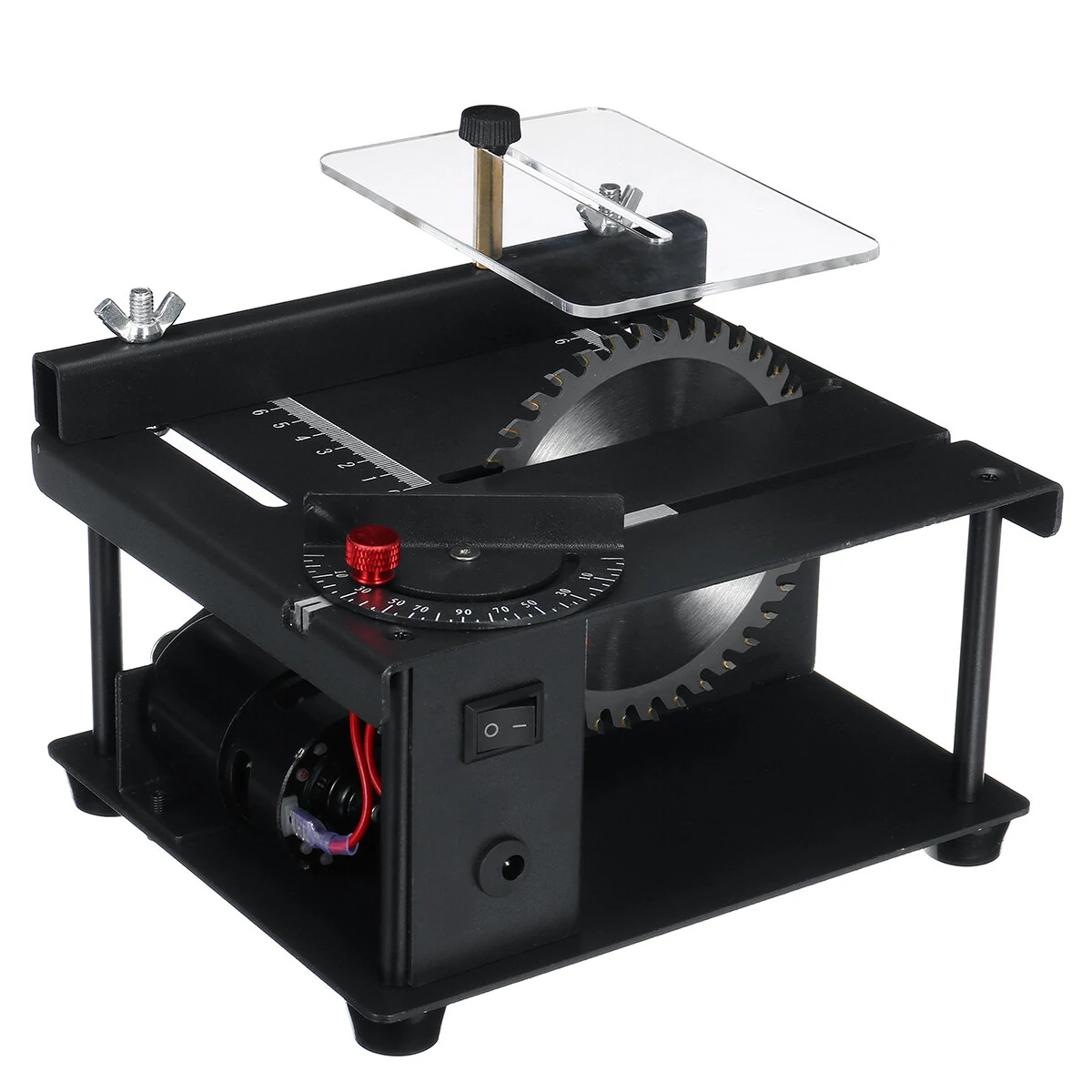 125mm Mini Table Saw 3000RPM Adjustable Flexible 0-90° Angle Cutting Compact Design Suitable for Hardwood and Acrylic Ideal for DIY Woodworking and Model Making — view 4