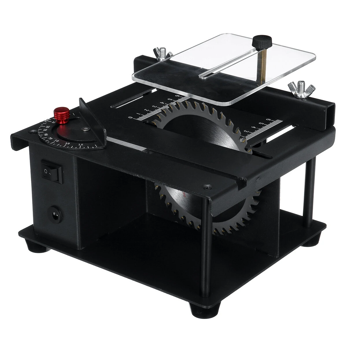 125mm Mini Table Saw 3000RPM Adjustable Flexible 0-90° Angle Cutting Compact Design Suitable for Hardwood and Acrylic Ideal for DIY Woodworking and Model Making — view 5