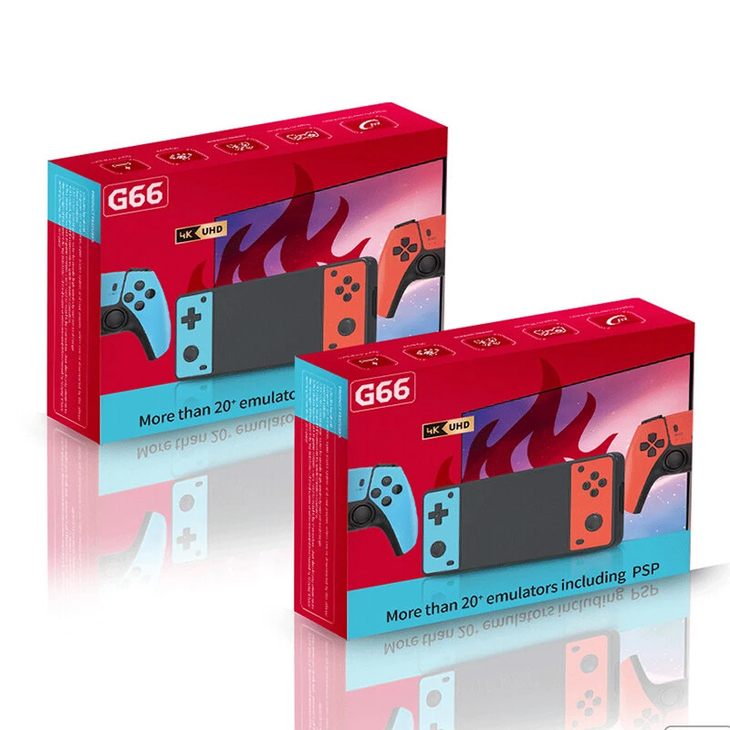 [128G] G66 TV Game Console with Dual Wireless Controllers Quad-core 4K 3D 128GB 35000+ Games Open-source System Retro Gaming Console — view 6