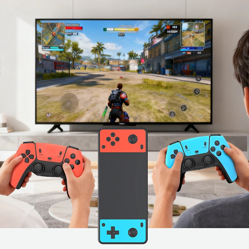 [128G] G66 TV Game Console with Dual Wireless Controllers Quad-core 4K 3D 128GB 35000+ Games Open-source System Retro Gaming Console — view 7