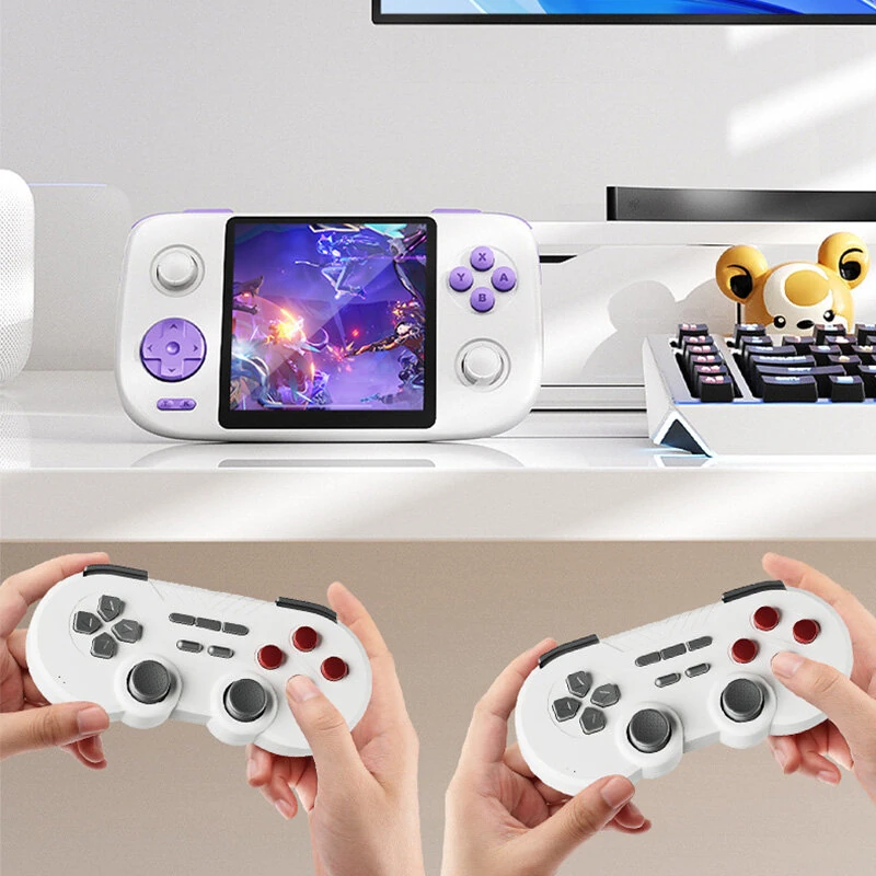 [128G] GAMEMT E3 Vigor 7000+ Games Handheld Game Console 3.95-inch IPS Screen 120Hz 1GB 8GB 5000mAh Support Dual Controller Arcade PS1 Wireless WiFi Retro Gaming Console — view 7