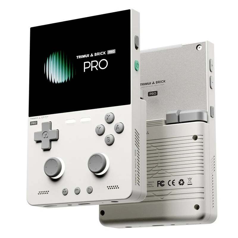 [128G] TRIMUI Brick Pro TG4040 14000+ Games Retro Handheld Game Console 3.95-inch IPS Screen 5000mAh Battery Dual Hall Joysticks CNC Metal Body Linux Open Source Emulator Portable Gaming Device — view 3