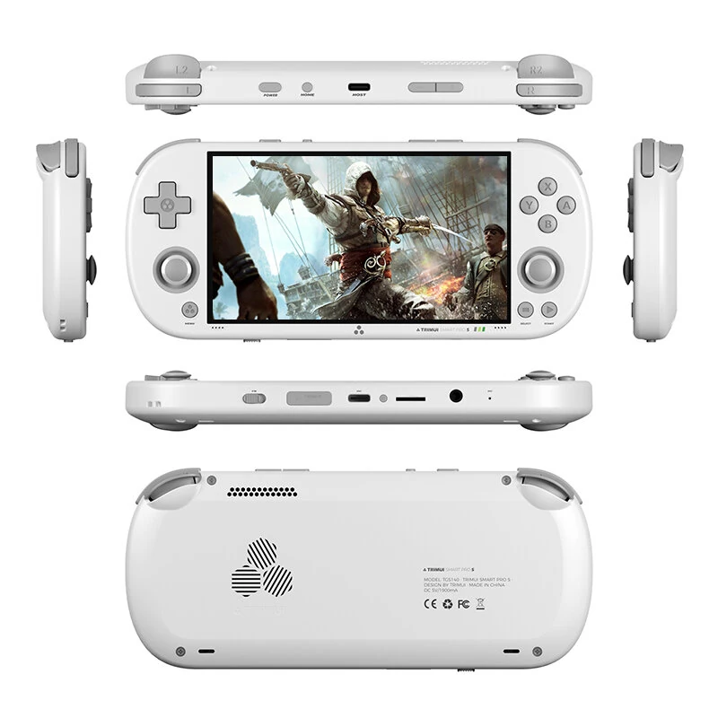 [128G] TRIMUI Smart Pro S 4.96-inch IPS Screen Handheld Game Console Built-in 14000+ Games Octa-core Support WiFi6 & BT5.4 Retro Game Player with RGB Light TMR Dual Hall Joysticks 5000mAh Battery Open Source Linux System Gamer Console — view 10