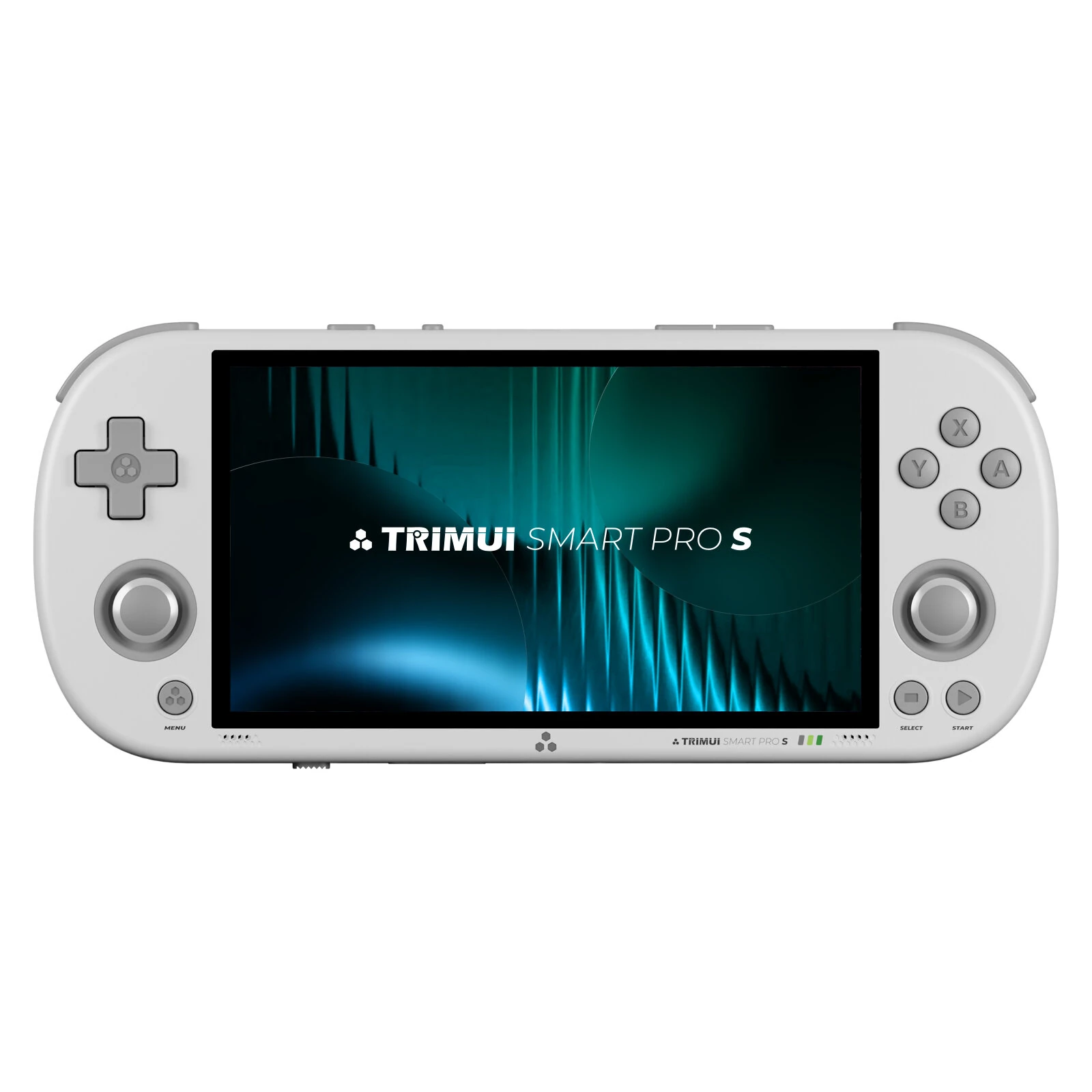 [128G] TRIMUI Smart Pro S 4.96-inch IPS Screen Handheld Game Console Built-in 14000+ Games Octa-core Support WiFi6 & BT5.4 Retro Game Player with RGB Light TMR Dual Hall Joysticks 5000mAh Battery Open Source Linux System Gamer Console — view 5
