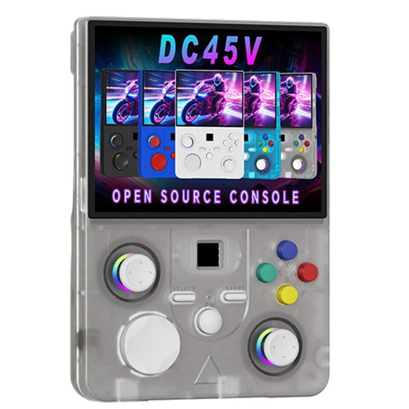 [128GB] DC45V 20000+ Games Open Source Handheld Gaming Console 4.5 Inch IPS Screen RK3326 WiFi 4000mAh Retro Game Player with Vibration RGB Joystick Portable Linux Gaming Device — view 4