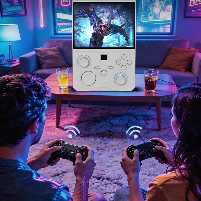[128GB] DC45V 20000+ Games Open Source Handheld Gaming Console 4.5 Inch IPS Screen RK3326 WiFi 4000mAh Retro Game Player with Vibration RGB Joystick Portable Linux Gaming Device — view 8
