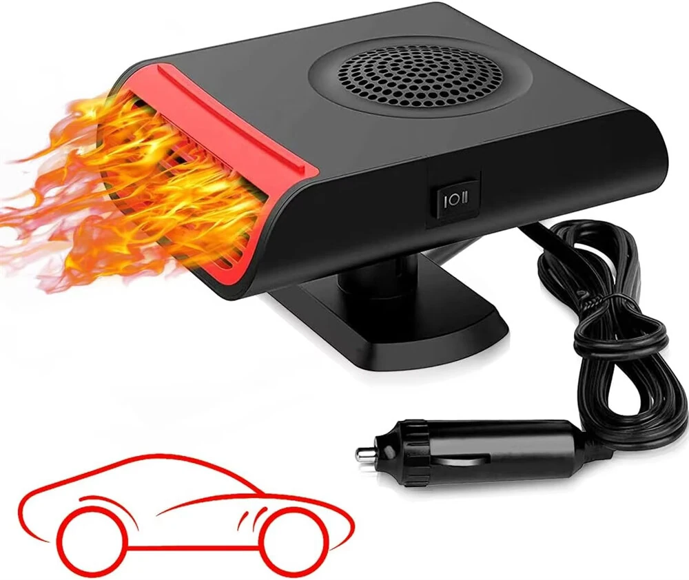 12V 150W Portable Car Heater Cooling Heating Defrost Defog Aromatherapy Function 180 Degree Rotation Fast Heat for Sedan SUV Truck Van MPV Mini Car — view 7