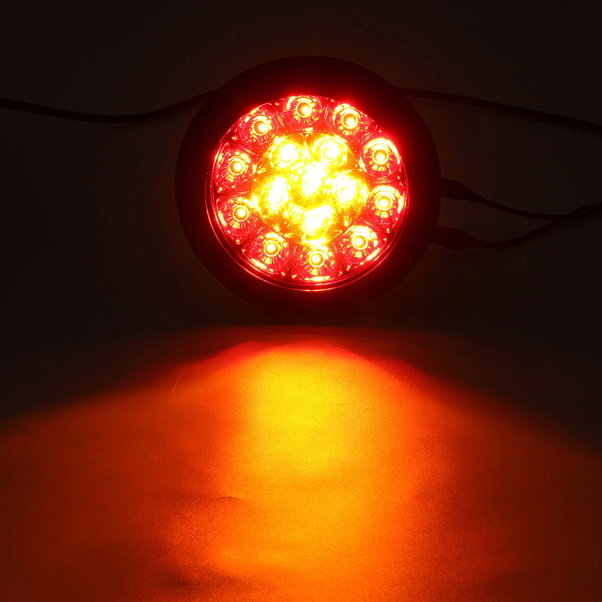 12V 16LED Turn Signal Light Brake Stop Tail Lamp Round For Truck Trailer Lorry — view 9