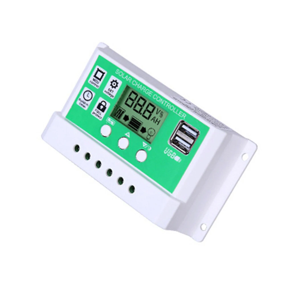 12V 24A 10A 20A 60A PWM Solar Charge Controller LCD Display Support 3 Kinds Battery Type — view 2