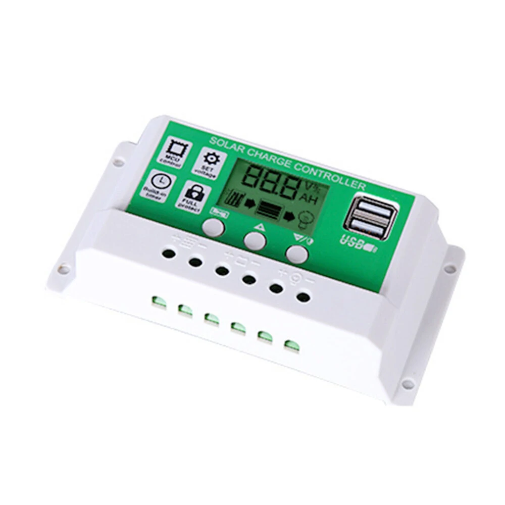 12V 24A 10A 20A 60A PWM Solar Charge Controller LCD Display Support 3 Kinds Battery Type — view 3
