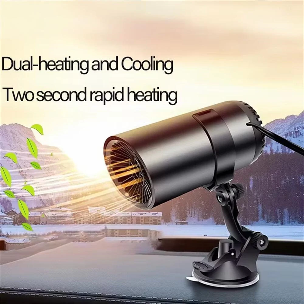 12V / 24V 150W Car Heater portable Electric Heating Fan Automatic Windshield Dryer Defogging Demister Defroster — view 2