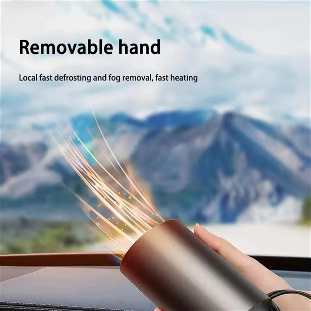 12V / 24V 150W Car Heater portable Electric Heating Fan Automatic Windshield Dryer Defogging Demister Defroster — view 5