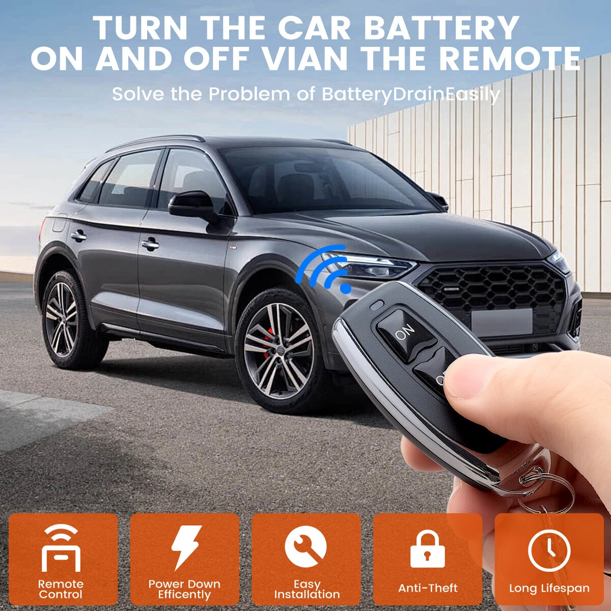 12V 24V 240A Wireless Remote Battery Disconnect Switch Automatic Cut-Off Low Power Consumption LED Voltage Display Manual Control Car Battery Isolator Anti Short Circuit Protection — view 3