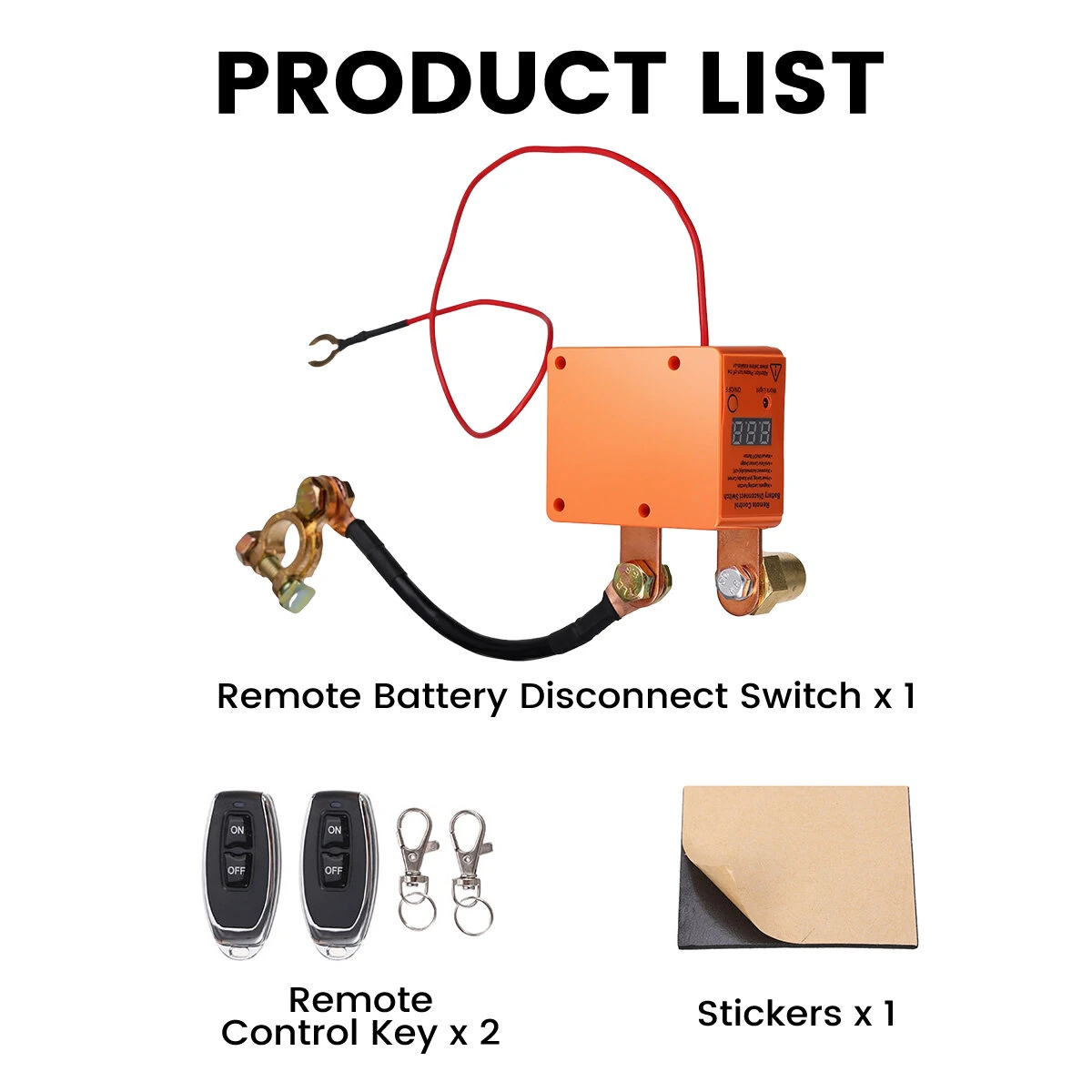12V 24V 240A Wireless Remote Battery Disconnect Switch Automatic Cut-Off Low Power Consumption LED Voltage Display Manual Control Car Battery Isolator Anti Short Circuit Protection — view 6