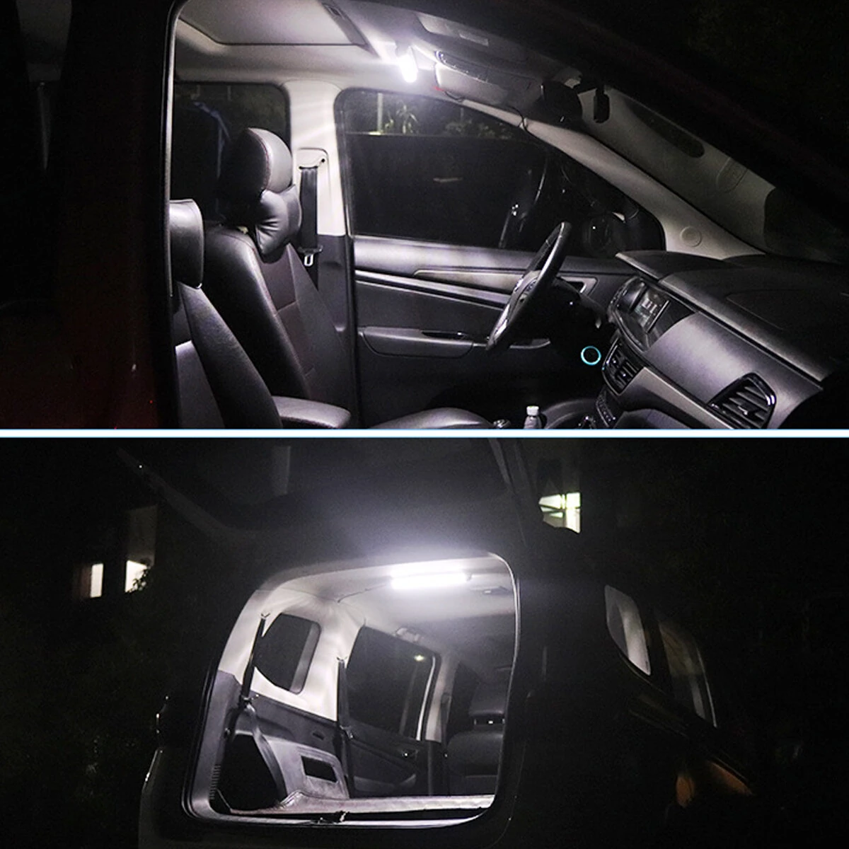 12V/24V 30cm 24LED 5W Car Interior Light Strip Bar with ON/OFF Switch for Van Bus Caravan Truck — view 2