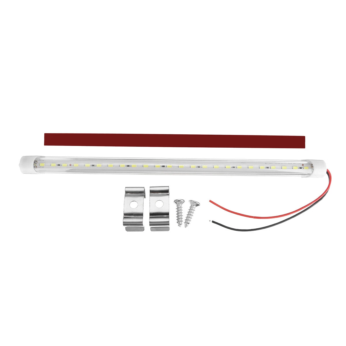 12V/24V 30cm 24LED 5W Car Interior Light Strip Bar with ON/OFF Switch for Van Bus Caravan Truck — view 4