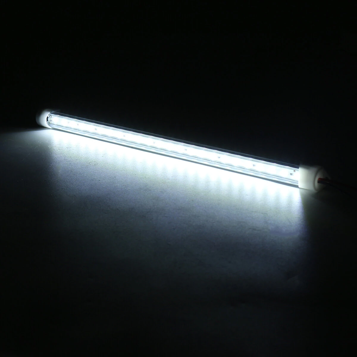12V/24V 30cm 24LED 5W Car Interior Light Strip Bar with ON/OFF Switch for Van Bus Caravan Truck — view 7