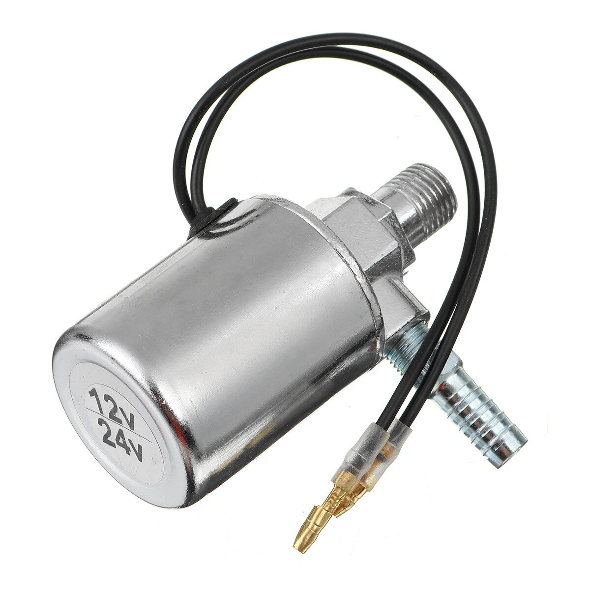 12V 24V Air Horn Train Truck Electric Solenoid Valve Heavy Duty 1/4'' Chrome — view 10