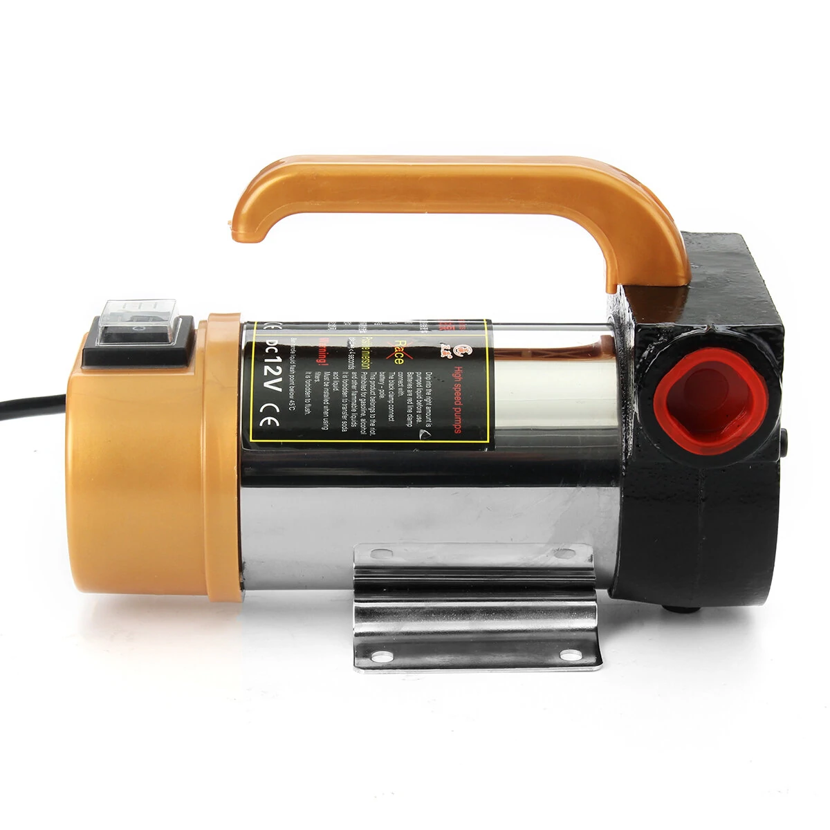 12V 300W Portable Diesel Fuel Oil Transfer Pump Self Priming Oil Pump 50L/Min — view 4
