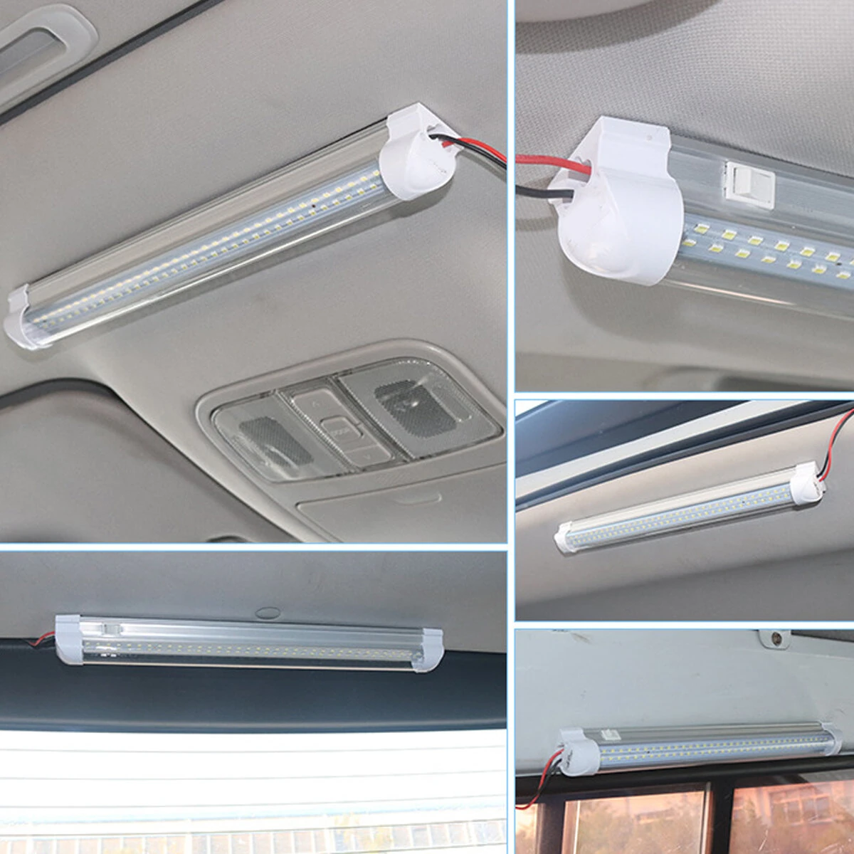 12V-85V 72 LED Car Interior Light Strip Bar Van Bus Caravan Truck ON/OFF Switch — view 2