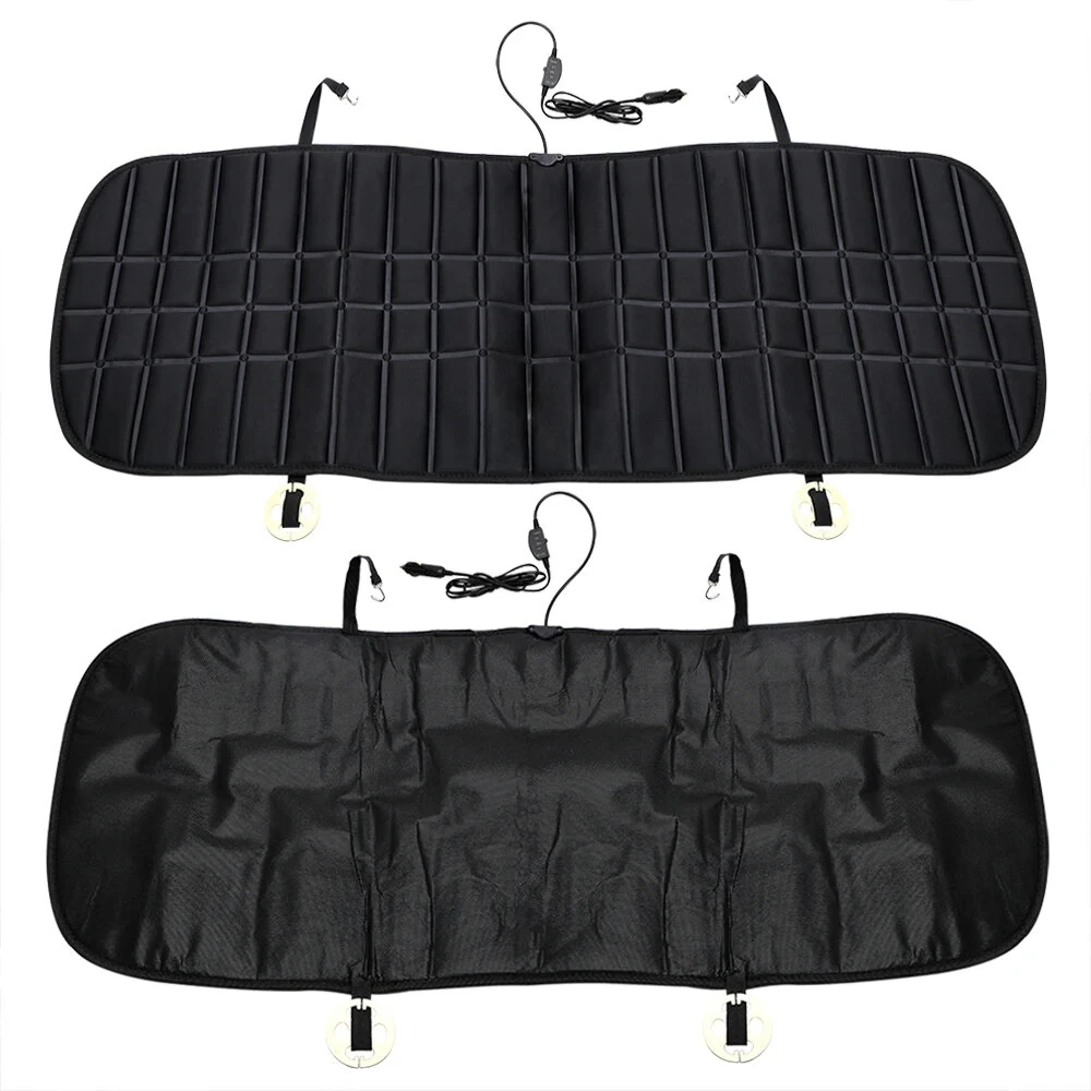 12V Auto Heated Car Seat Cover Rear Seat Heated Cushion Heating Warmer Cushions Auto Heating Seat Mat Electric Heating Pad — view 5