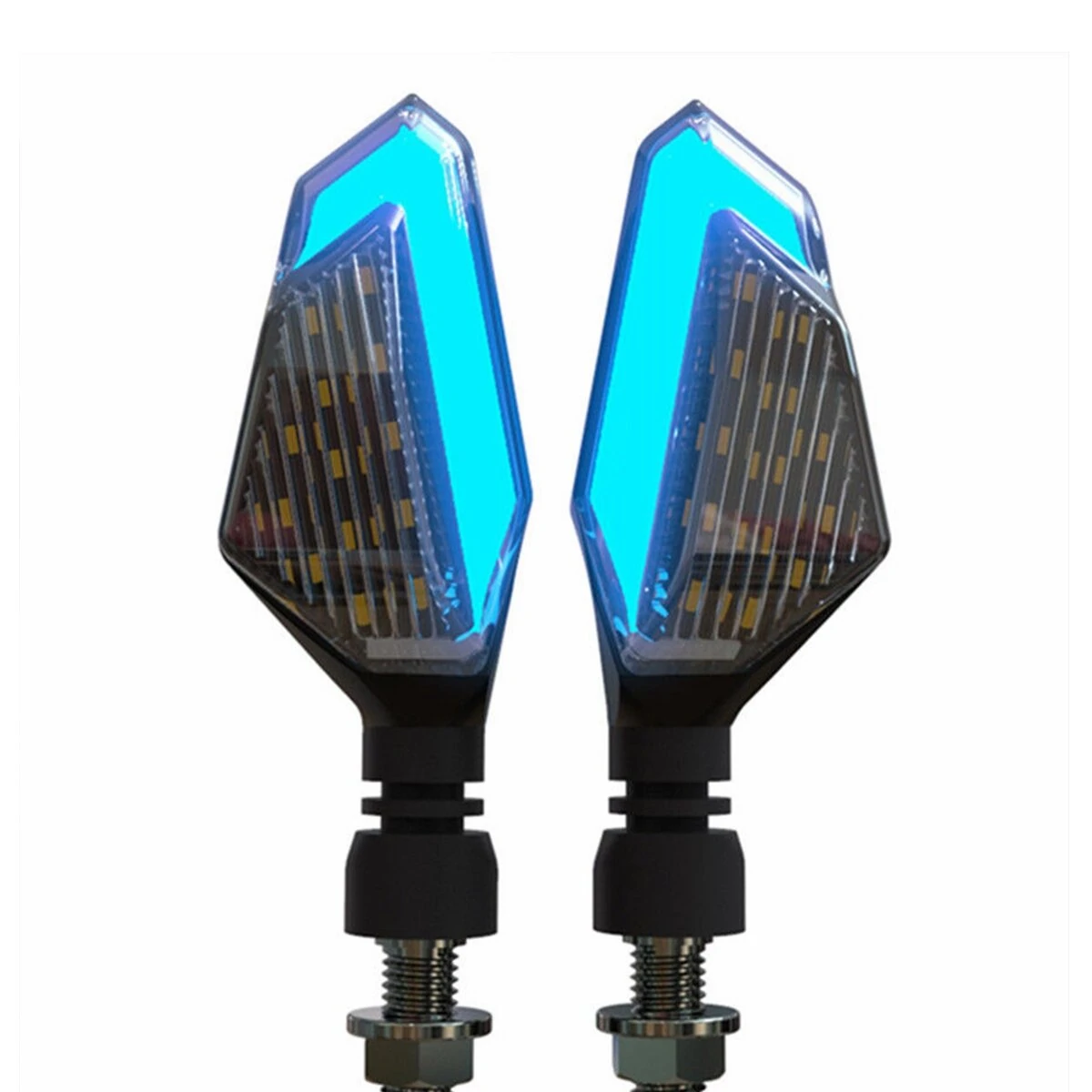 12V Motorcycle LED Turn Signal Lights Running Daytime Light Brightness DRL — view 2