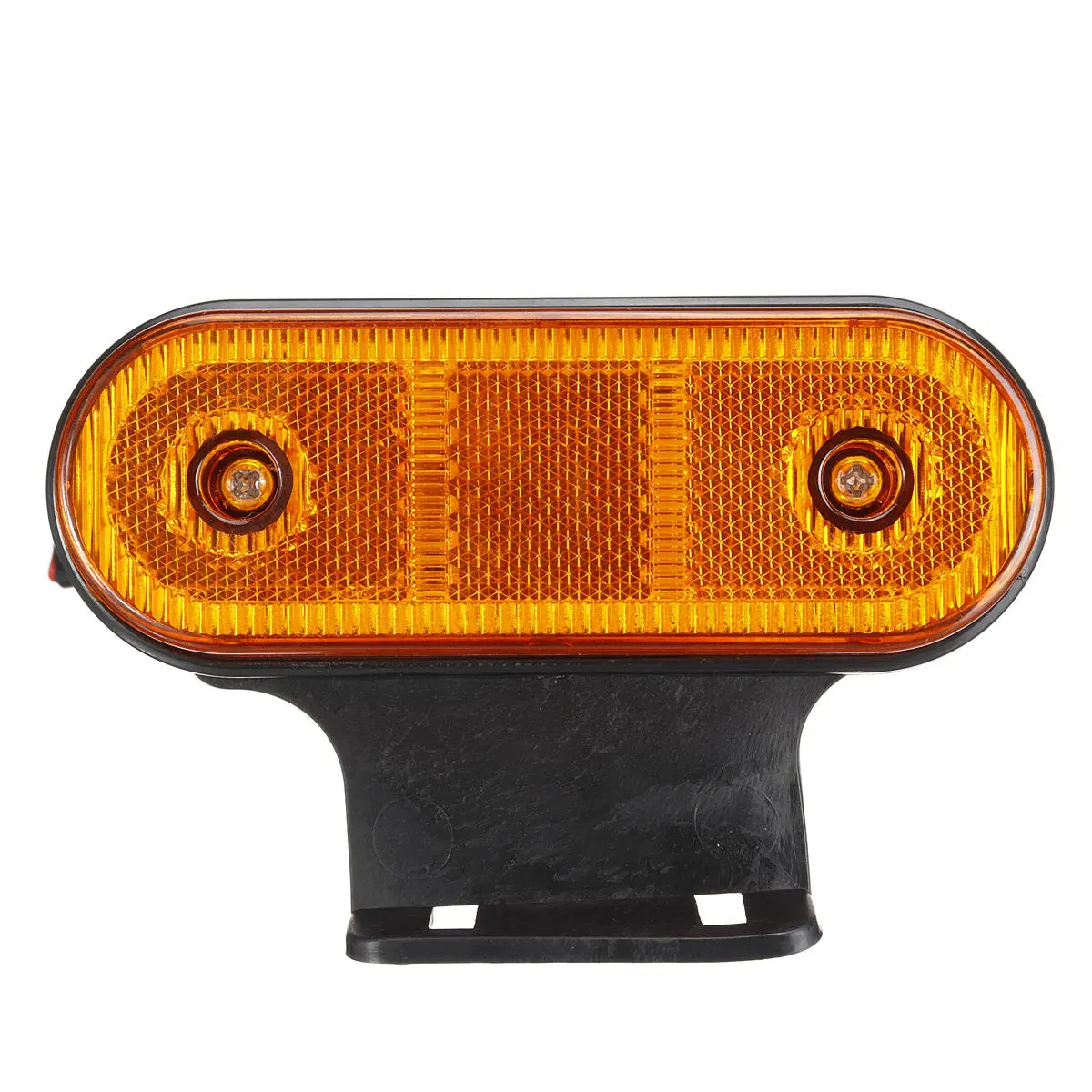12V/24V 20 LED Side Marker Lights Reflector Lamp Amber With Bracket For Truck Tr — Pricio