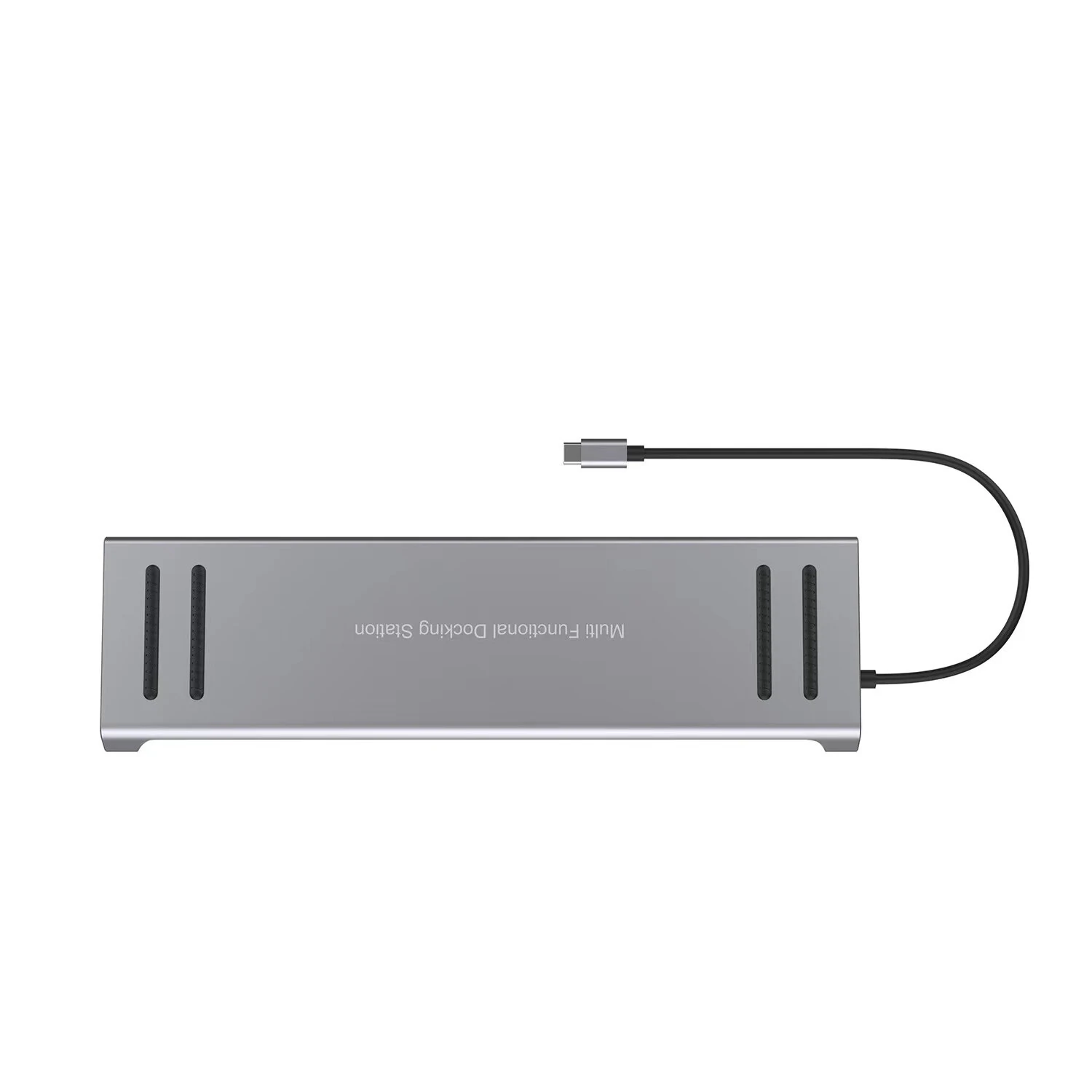 13 in 1 USB C Docking Station Network Hub with VGA PD 3.0 USB-C RJ45 10/100Mbps Laptop Stand for MacBook iPad Surface pro — view 4