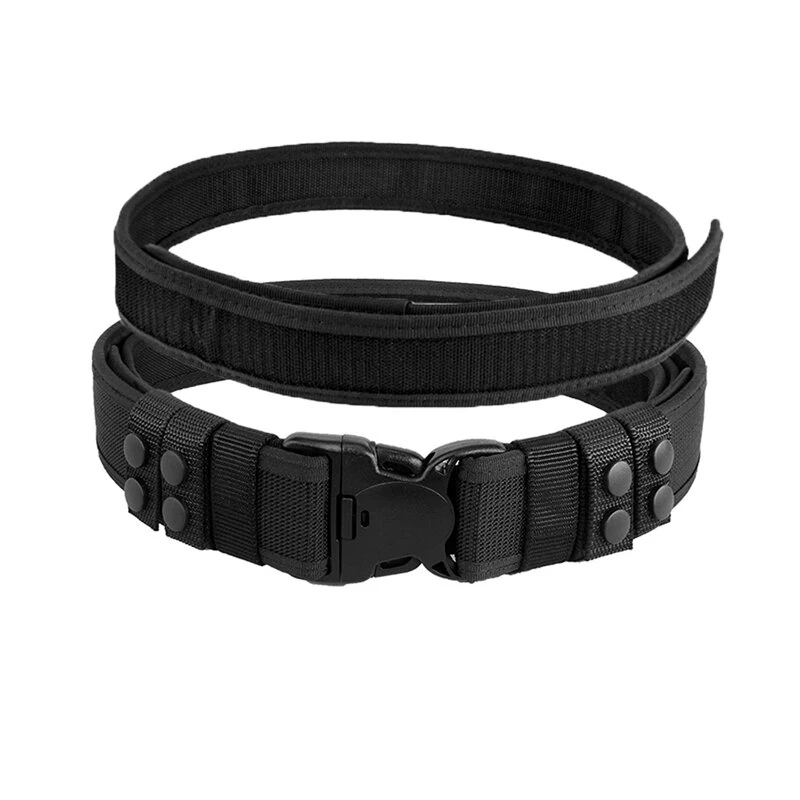 130cm-150cm 2-in-1 Inner Outer Combination Men's Tactical Belt Thickened Stiffened Adjustable Nylon Braided Men's Belt for Outdoor Sports — view 10