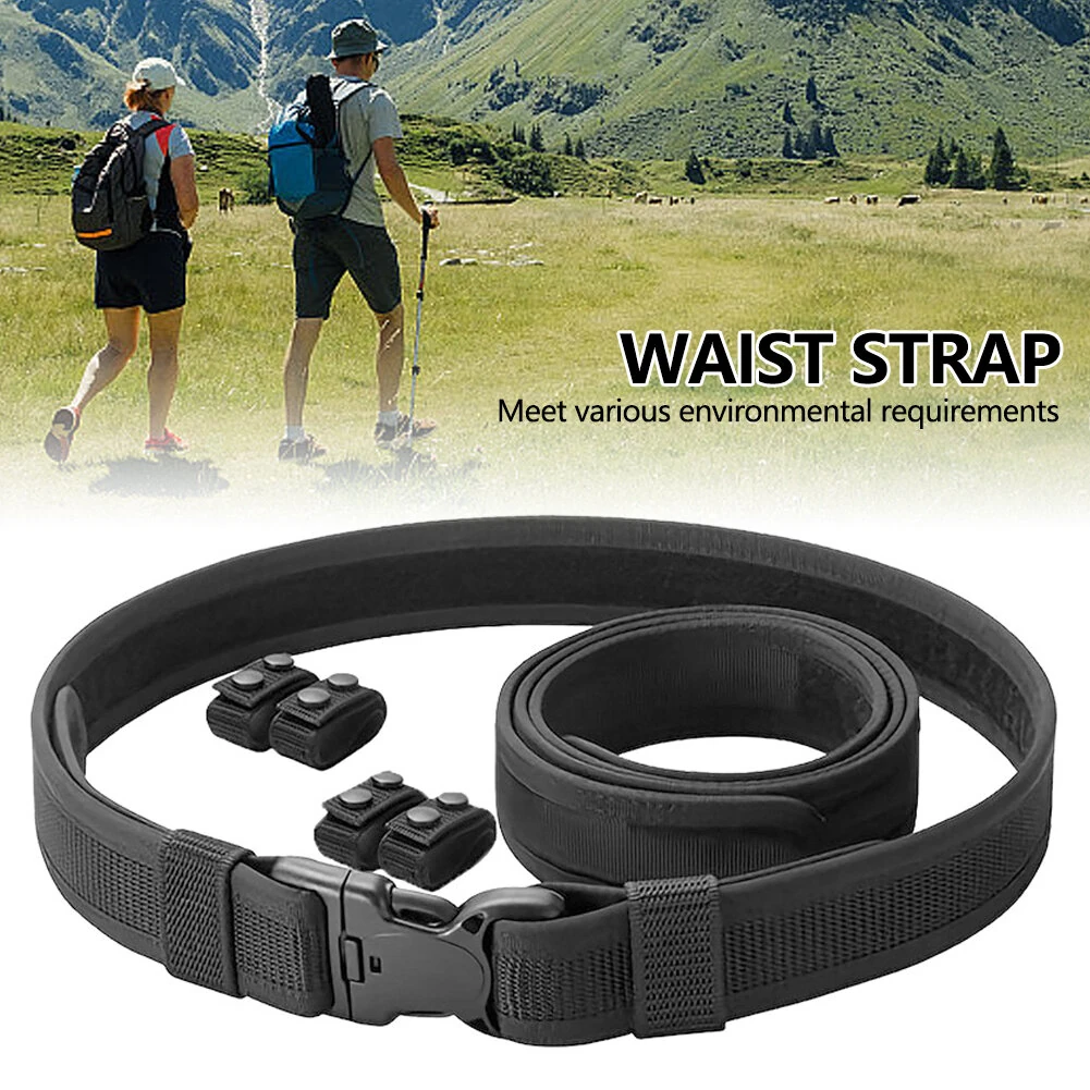 130cm-150cm 2-in-1 Inner Outer Combination Men's Tactical Belt Thickened Stiffened Adjustable Nylon Braided Men's Belt for Outdoor Sports — view 5